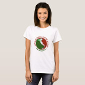 Koppig Italiaans Grappig Dames T-Shirt (Voorkant volledig)