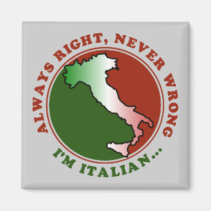 Koppige Italiaanse grap Magneet