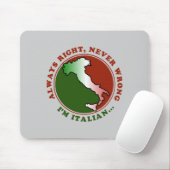 Koppige Italiaanse Grappige Muismat (Met muis)