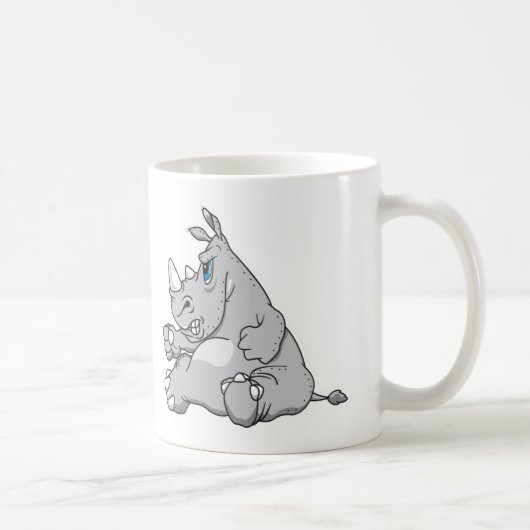 koppige neushoorn koffiemok (Rechts)