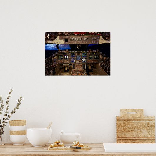 KOPPIT VAN RUIMTESHUTTLE POSTER (Keuken)