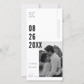 Kopredactioneel Huwelijk Save The Date Foto  (Voorkant)
