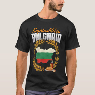 Koprivshtitsa Bulgarije Vlag Souvenir T-shirt