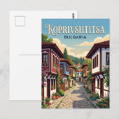 Koprivshtitsa-steeg Bulgarije Briefkaart (Voorkant / Achterkant)