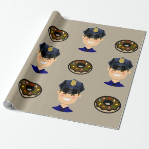 Kops en Donuts Cadeaupapier