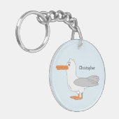 Kopse ontwerp gepersonaliseerd sleutelhanger (Voorkant Links)