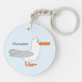 Kopse ontwerp gepersonaliseerd sleutelhanger (Achterkant)