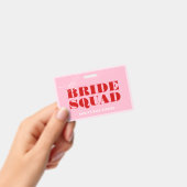 Kopstoot Roze & Rode Bachelorette Koop De Bruid Ee Badge (Handheld)