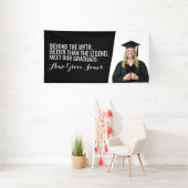 Kopstoot zwart-wit afstudeerbackdrop banner (Insitu)