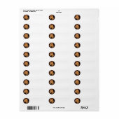 Kopstudie op zwart etiket (Full Sheet)