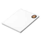 Kopstudie op zwart notitieblok (Linkerzijde)