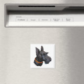 Kopstudie van Schotse Terrier Magneet (Insitu (Vaatwasser))