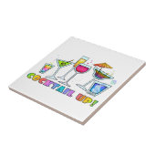 KOPTAIL UP GLAS TILE - ONDERZETTER - TRIVET TEGELTJE (Zijkant)