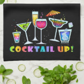 KOPTAIL UP GLASSES KITCHEN - BATH BAR TOWEL THEEDOEK (Gevouwen)