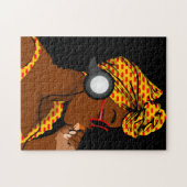 Koptekst en hoofdtelefoon Jigzaag Puzzle Legpuzzel (Horizontaal)