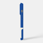 Koptekst Persoonlijke Initiaal, Blauwe en Groene S iPhone Hoesje (Linkerkant)