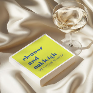 Koptekst Typografie Eenvoudig Chartreuse Blauwe Br Servet