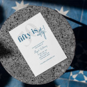 Koptekst Vet met Calligrafie 50 Verjaardag Kaart