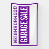 Koptekst voor buurt garage sale spandoek (Verticaal)