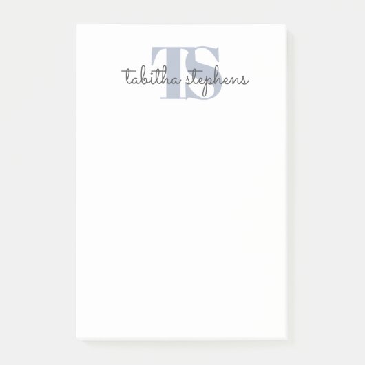 Koptekst voor Initiaal Handtekening Retro Post-it® Notes (Voorkant)