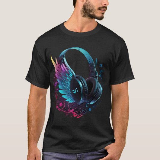 Koptelefoon 3 t-shirt (Voorkant)