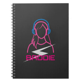 Koptelefoon voor Baddie Lifestyle DJ Notitieboek