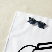 Koptelefoon voor muziek app, radio of mp3 luiteren strandlaken (In situ)