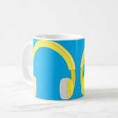 Koptelefoons Koffiemok (Voorkant links)
