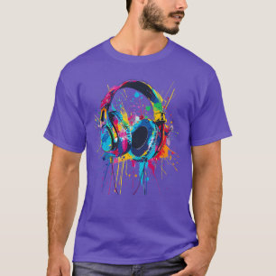Koptelefoons Muziek DJ Muziek Koptelefoons Spetter T-shirt