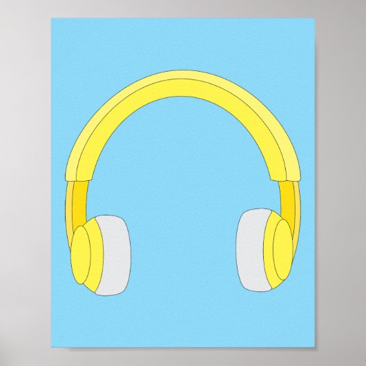 Koptelefoons Poster (Voorkant)