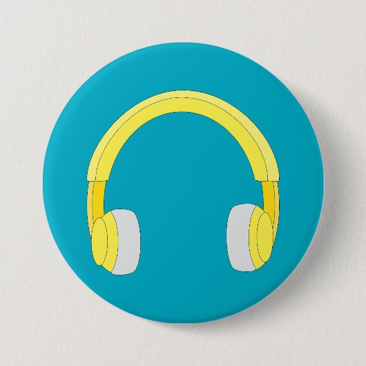 Koptelefoons Ronde Button 7,6 Cm (Voorkant)