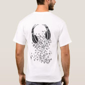 Koptelefoons T-shirt (Achterkant)