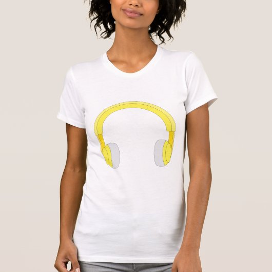 Koptelefoons T-shirt (Voorkant)