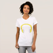 Koptelefoons T-shirt (Voorkant volledig)