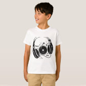 Koptelefoons T-shirt (Voorkant volledig)