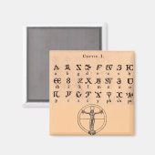 Koptisch alfabet magneet (Voorkant / Achterkant)