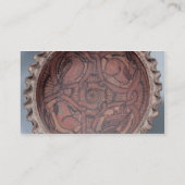 Koptisch bekertje, schilderd terracotta met zwemba visitekaartje (Achterkant)