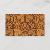 Koptisch borduurpatroon - Oranje bladeren Visitekaartje (Achterkant)