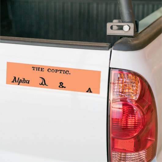 Koptisch Bumpersticker (Op Truck)