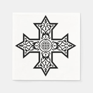 Koptisch Kruis Aangepast Papier Orthodoxe Christel Servet