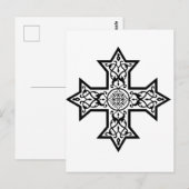 Koptisch Kruis Briefkaart (Voorkant / Achterkant)