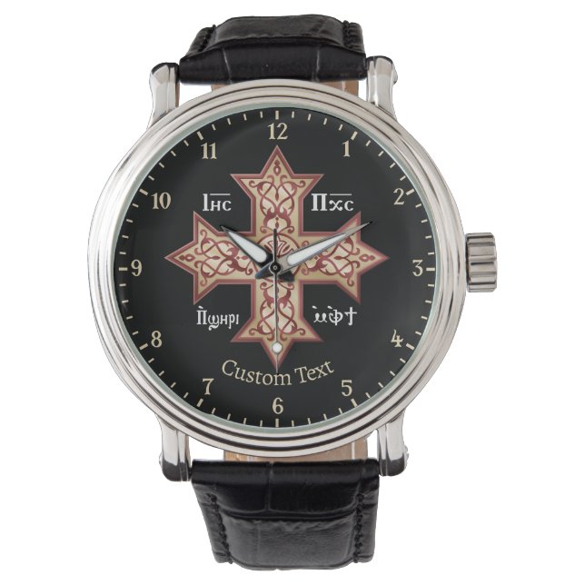 Koptisch kruis horloge (Voorkant)