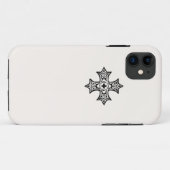 Koptisch kruis in zwart op crèmeachtergrond Case-Mate iPhone case (Achterkant (horizontaal))