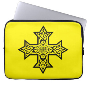 Koptisch kruis laptop sleeve