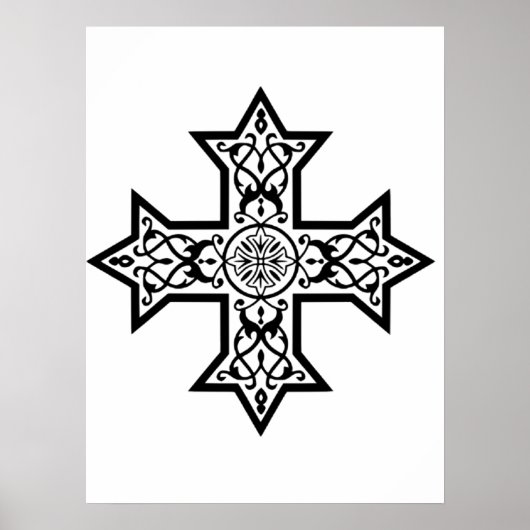 Koptisch Kruis Premium Fijne Kunst Poster (Voorkant)
