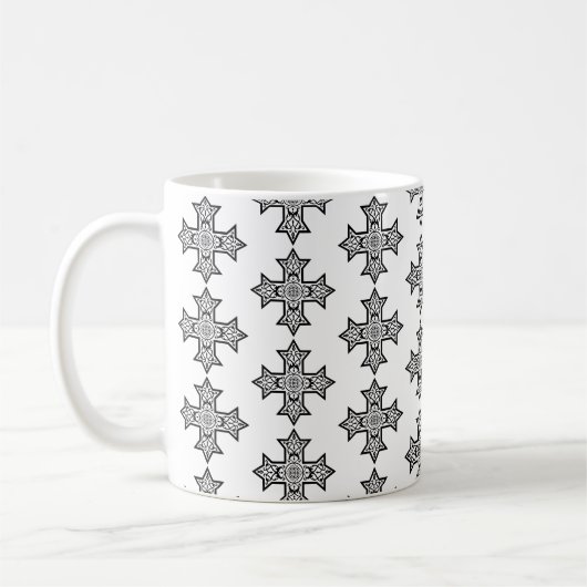 Koptisch Kruis Premium Kunst Koffiemok (Links)
