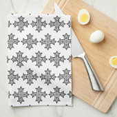 Koptisch Kruis Premium Kunst Theedoek (Quarter Fold)