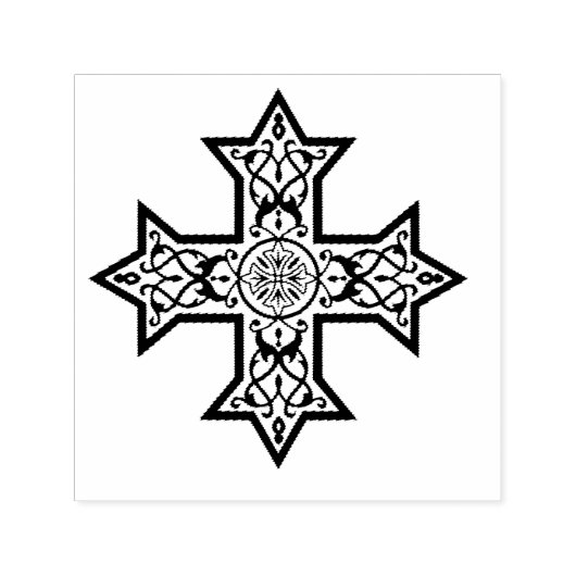 Koptisch Kruis Premium Kunstwerk Zelfinktende Stempel (Design)