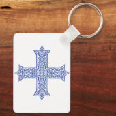 Koptisch kruis sleutelhanger (Achterkant)