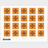 Koptisch Kruis Vierkante Sticker (Vel)